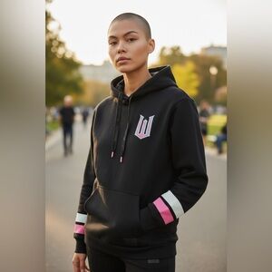 Wicked by Loungefly - Black Hoodie with Pink and Teal Accents